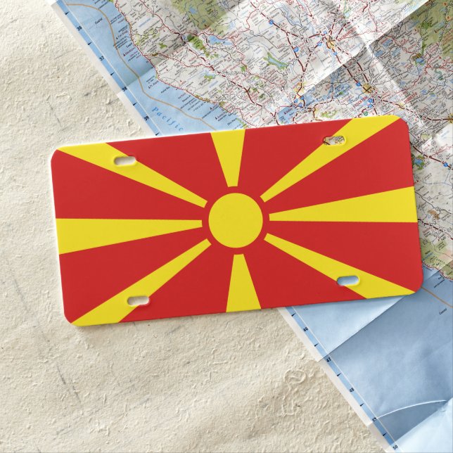 North Macedonia License Plate (In Situ)