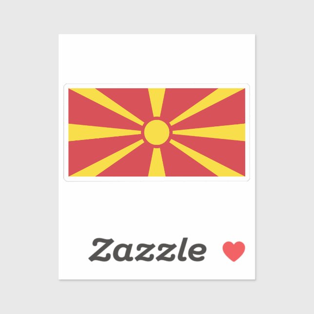 North Macedonia Sticker (Sheet)
