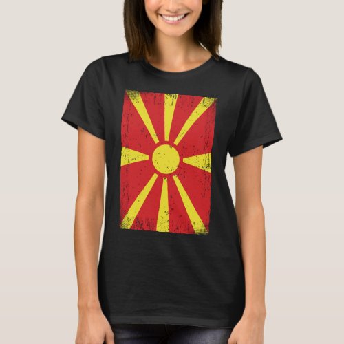 North Macedonian Flag North Macedonia T_Shirt