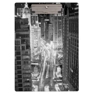 North Michigan Avenue in Chicago after winter Clipboard