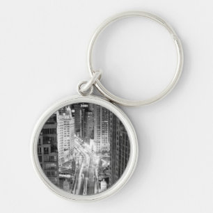 North Michigan Avenue in Chicago after winter Keychain