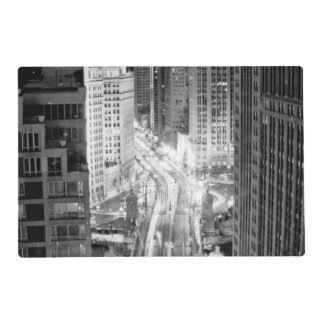 North Michigan Avenue in Chicago after winter Placemat