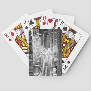 North Michigan Avenue in Chicago after winter Poker Cards