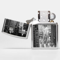 North Michigan Avenue in Chicago after winter Zippo Lighter | Zazzle