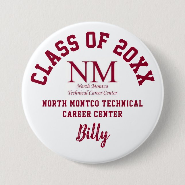 North Montco Technical Career Center Button Logo (Front)