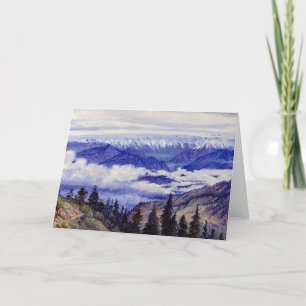 North - Mountains from Narkanda near Simla Card