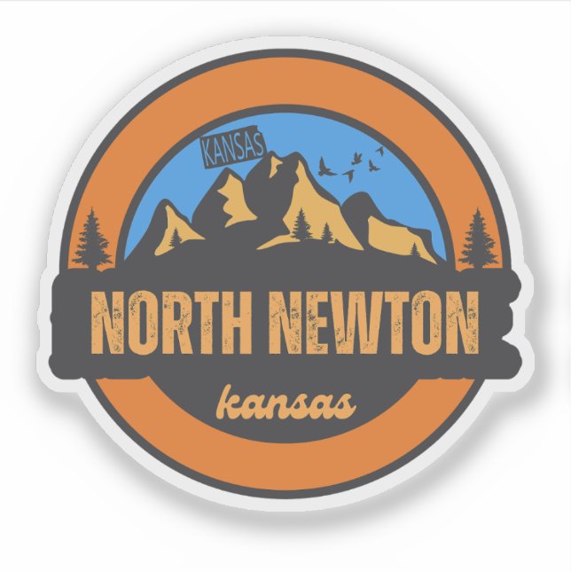 North Newton, Kansas Sticker (Front)