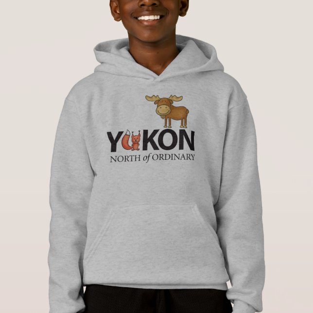 North of Ordinary Foxy Moose Designs Hoodie (Front)