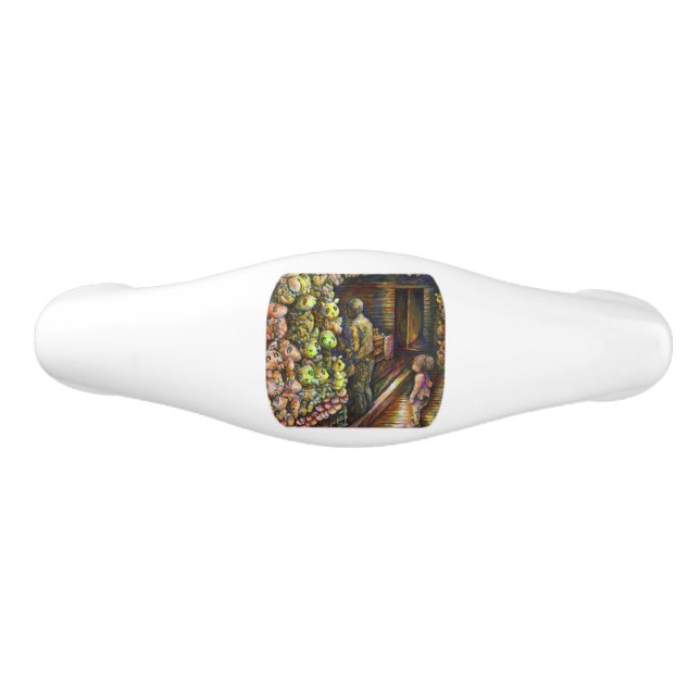 North of the Circus Ceramic Drawer Pull (Front)