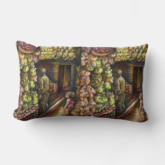 North of the Circus Lumbar Pillow (Front)