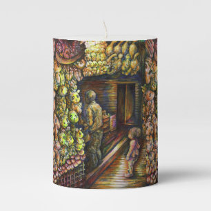 North of the Circus Pillar Candle