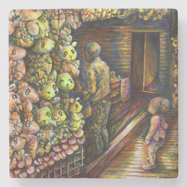 North of the Circus Stone Coaster (Front)