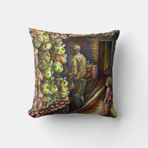 North of the Circus Throw Pillow