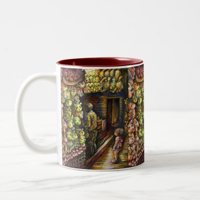 North of the Circus Two-Tone Coffee Mug (Left)