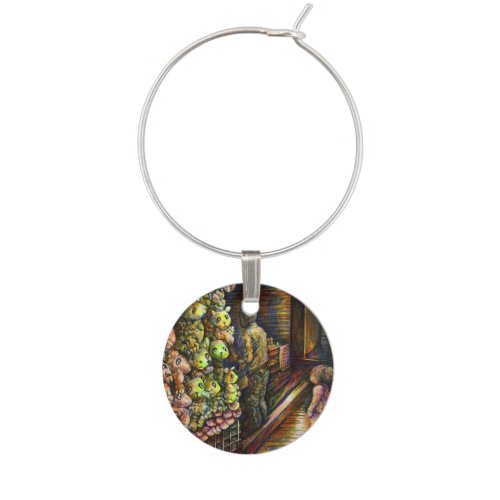 North of the Circus Wine Charm