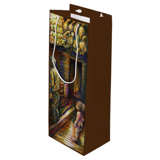 North of the Circus Wine Gift Bag (Front Angled)