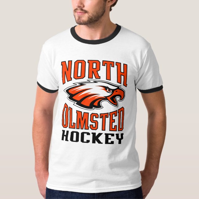 North Olmsted Hockey Ringer T-Shirt (Front)