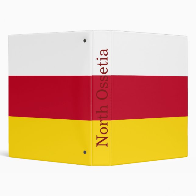 North Ossetia Flag 3 Ring Binder (Background)