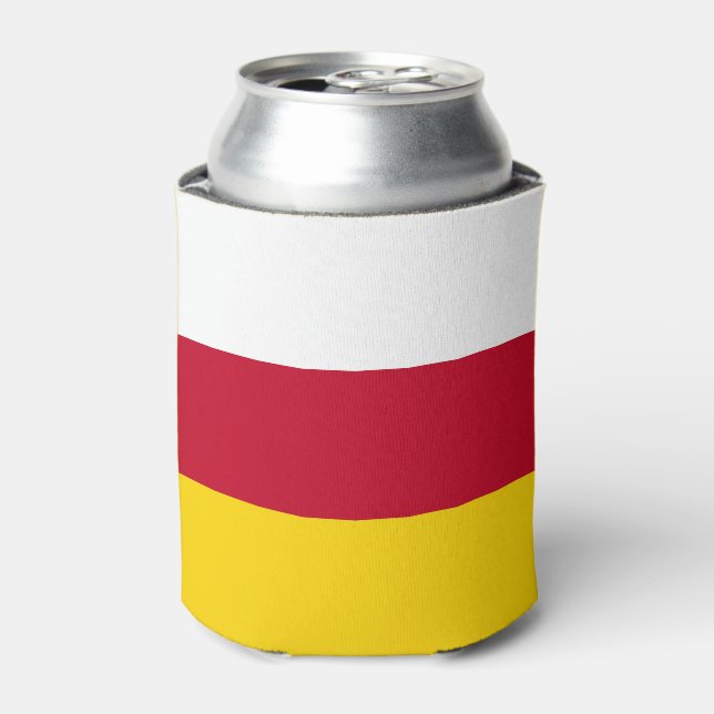 North Ossetia Flag Can Cooler (Can Front)