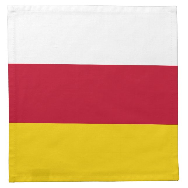 North Ossetia Flag Cloth Napkin (Front)