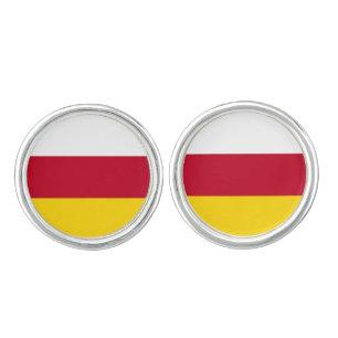 North Ossetia Flag Cufflinks