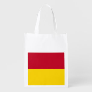 North Ossetia Flag Grocery Bag