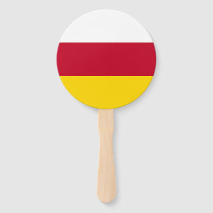 North Ossetia Flag Hand Fan