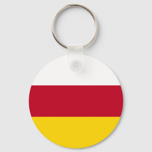 North Ossetia Flag Keychain