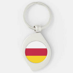 North Ossetia Flag Keychain