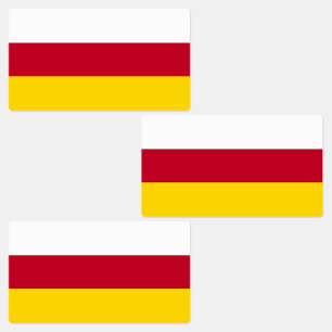 North Ossetia Flag Labels