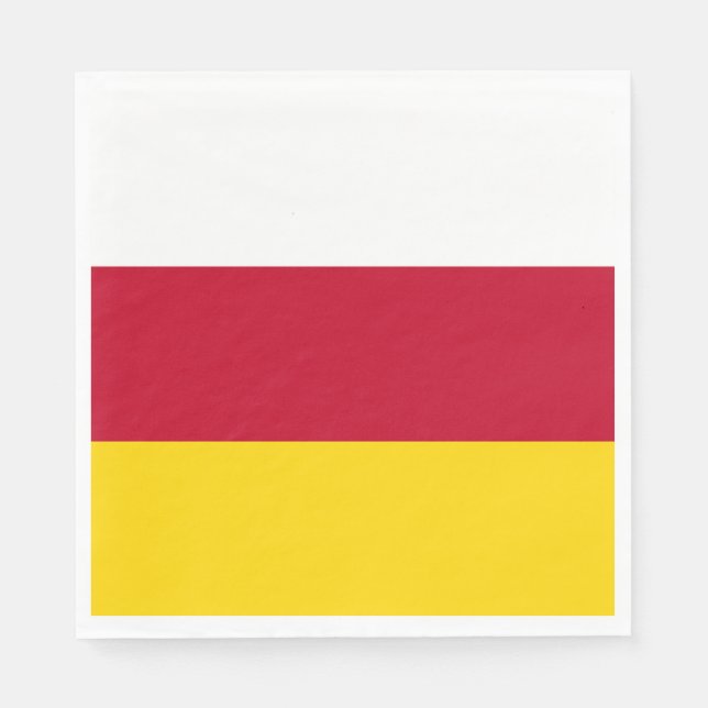 North Ossetia Flag Napkins (Front)