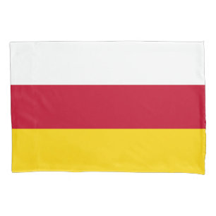 North Ossetia Flag Pillow Case