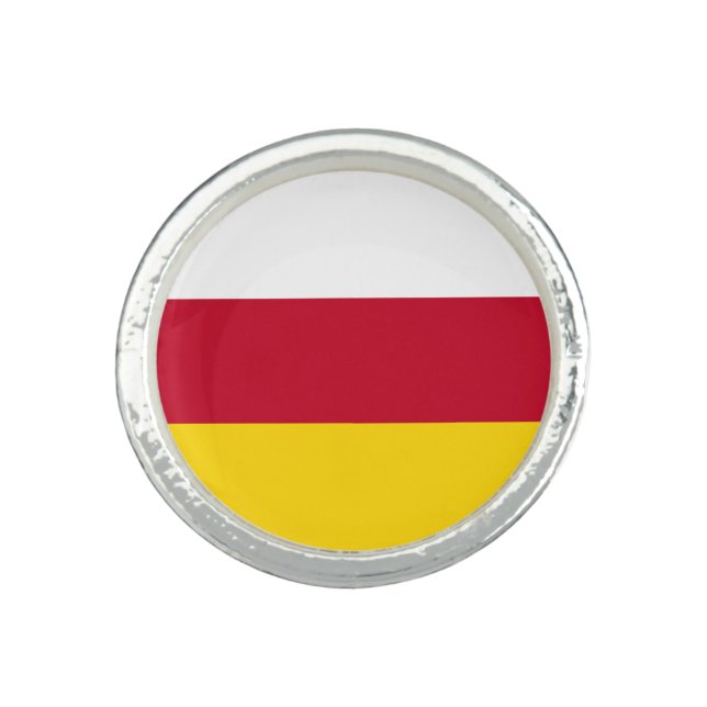 North Ossetia Flag Ring (Front)