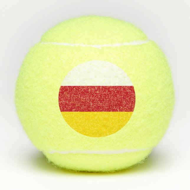 North Ossetia Flag Tennis Balls (Front)