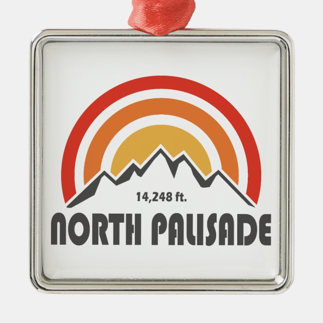 North Palisade California Metal Ornament (Front)