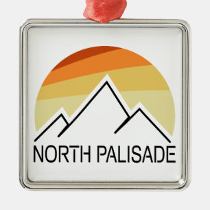 North Palisade California Retro Metal Ornament