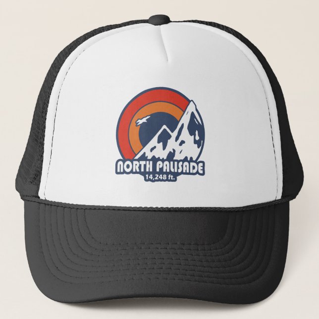 North Palisade California Sun Eagle Trucker Hat (Front)