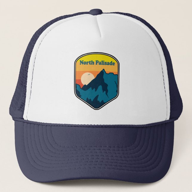 North Palisade California Sunrise Trucker Hat (Front)