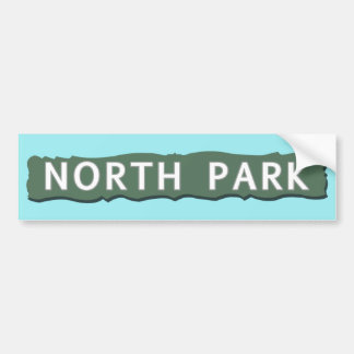 North Park Sign Bumper Sticker