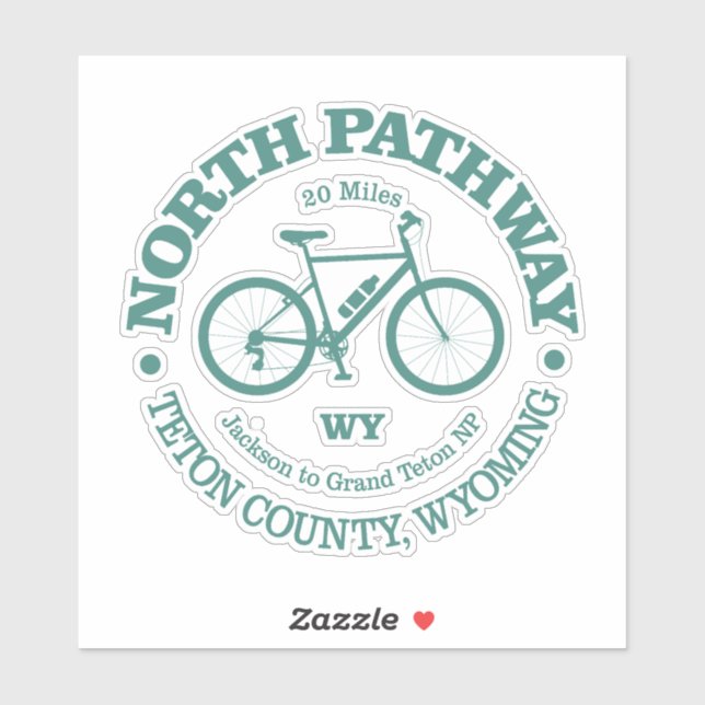North Pathway (cycling) Sticker (Sheet)