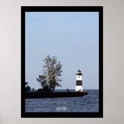 North Pier Lighthouse Presque Isle PA Poster