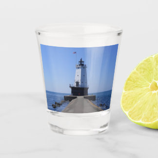 North Pierhead Lighthouse, Ludington, MI  Shot Glass