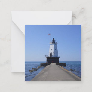 North Pierhead Lighthouse (MI) Flat Note Cards