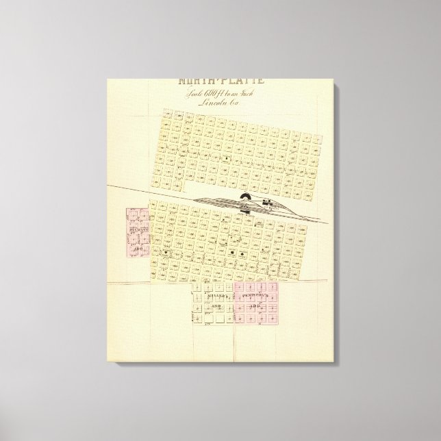 North Platte, Nebraska Canvas Print (Front)