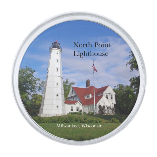 North Point Lighthouse lapel pin (Front)