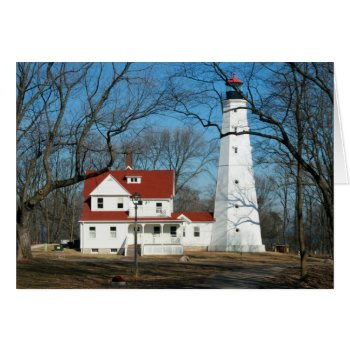 North Point Lighthouse Milw Wi Card by lynnsphotos at Zazzle