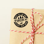North Pole Air Mail Special Delivery Rubber Stamp<br><div class="desc">This adorable design will delight your children on Christmas morning!</div>