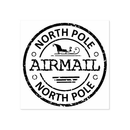 NORTH POLE AIRMAIL RUBBER STAMP