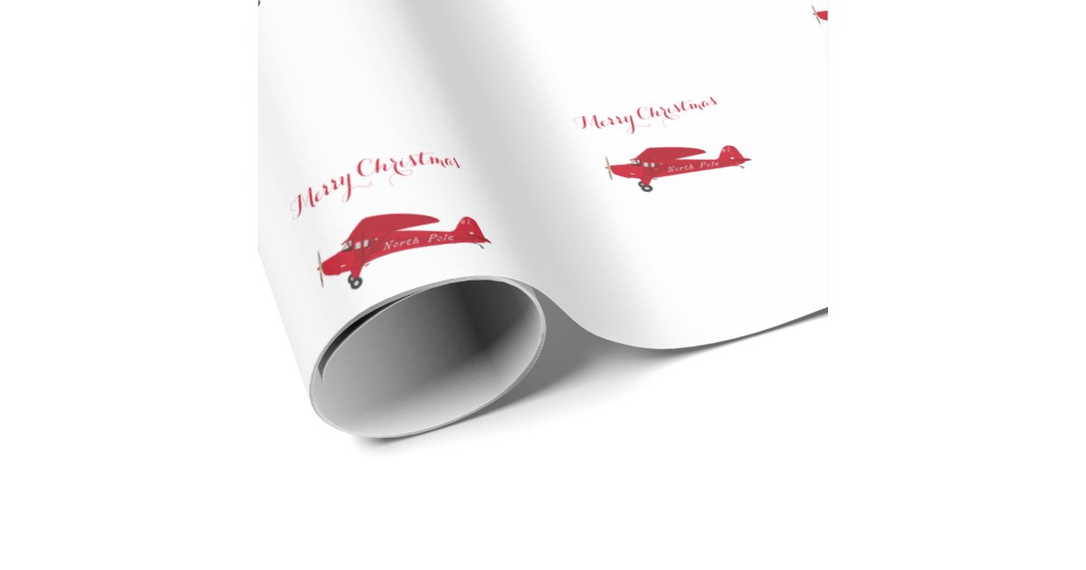 Christmas Santa Clause Toy Company North Pole Wrapping Paper | Zazzle