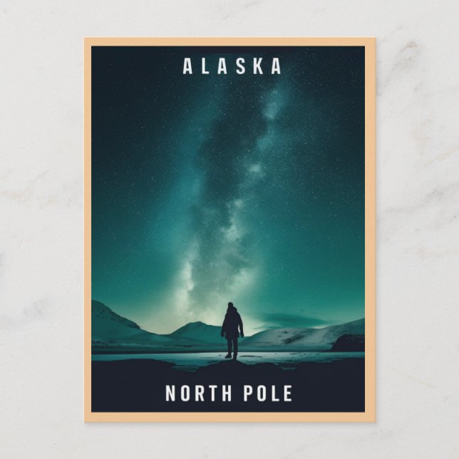 north pole, alaska postcard (Front)